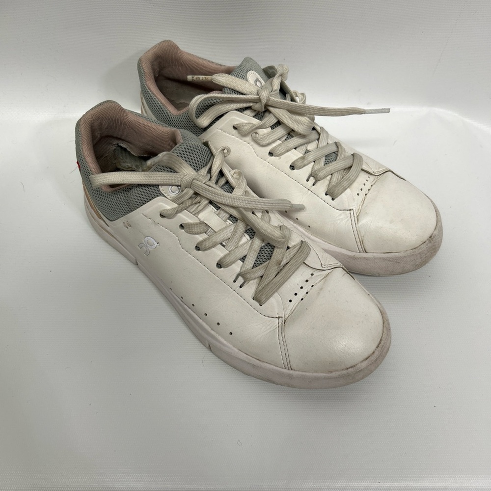Women's White and Gray Sneakers